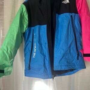 The North Face Kids Colorblock Jacket - Blue, Pink, Green